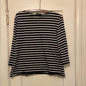 Galathee II Breton. Striped Top with 3/4 Sleeve